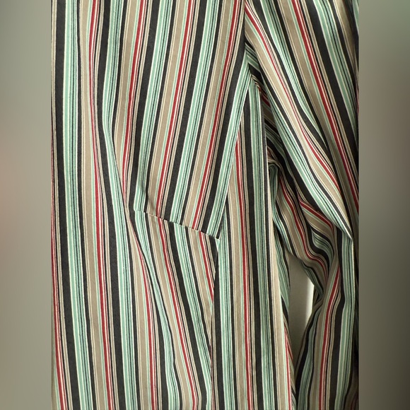 Lafayette 148 Striped Snap Button Shirt Size 10 - Picture 6 of 8